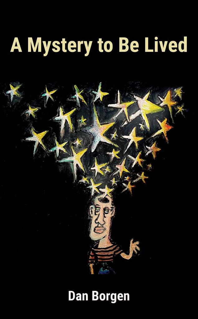 A man with his head in the air and stars coming out of it.