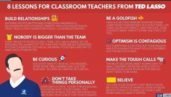 ted lasso 8 things for teachers