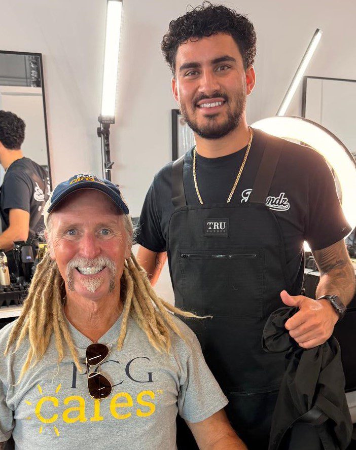 barber with tony mclean brown
